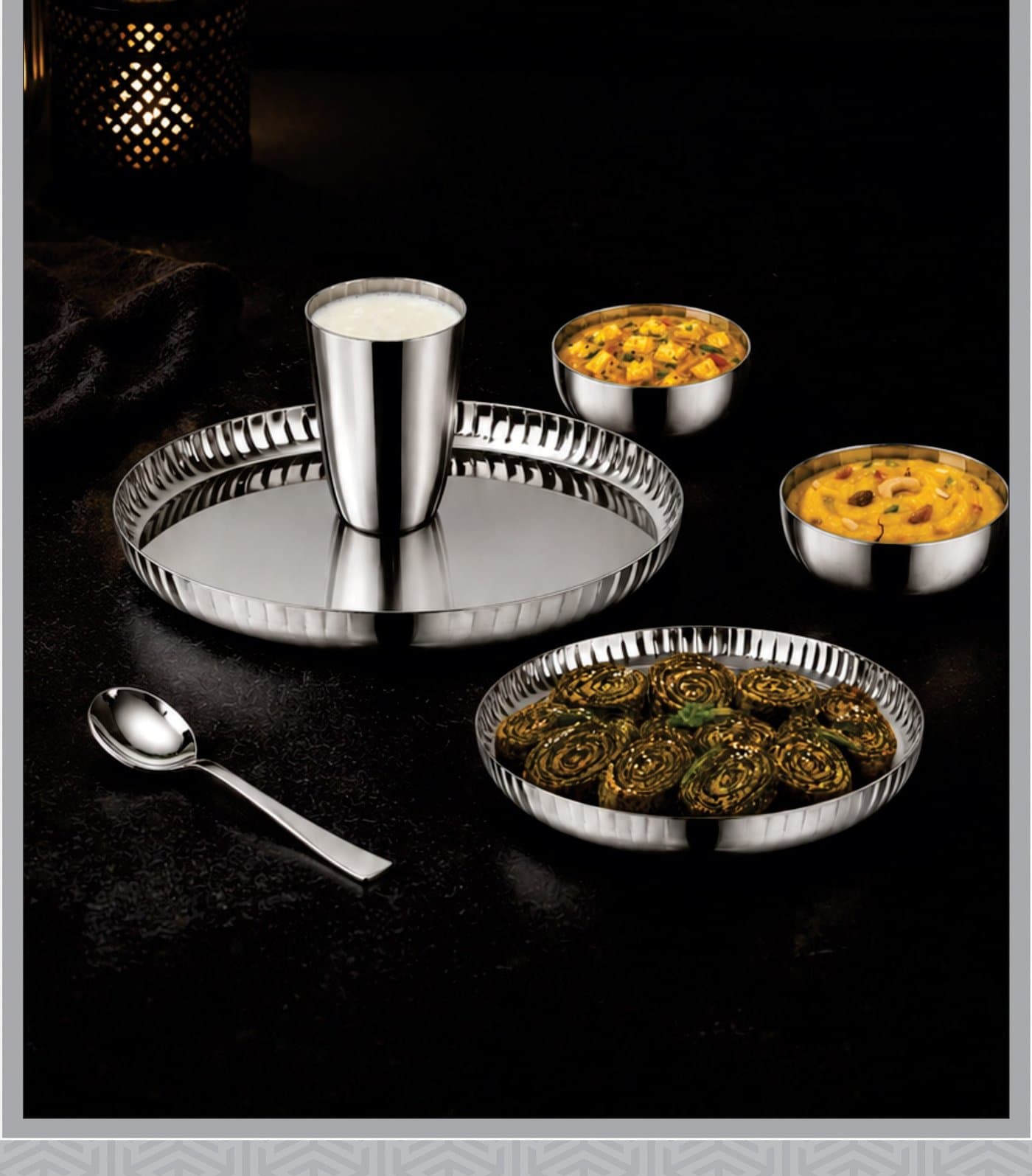 Dinner Sets — shop Indiwish stainless steel dinner sets