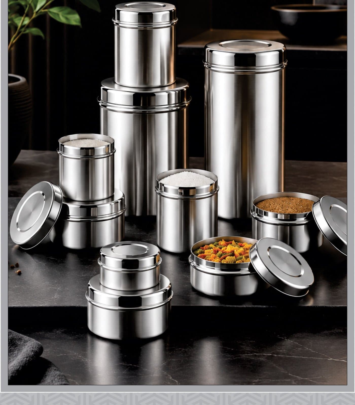 Storage Containers — shop Indiwish stainless steel storage containers