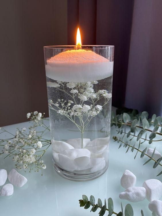 Soy Candle Powder 200gram + 50 Wicks